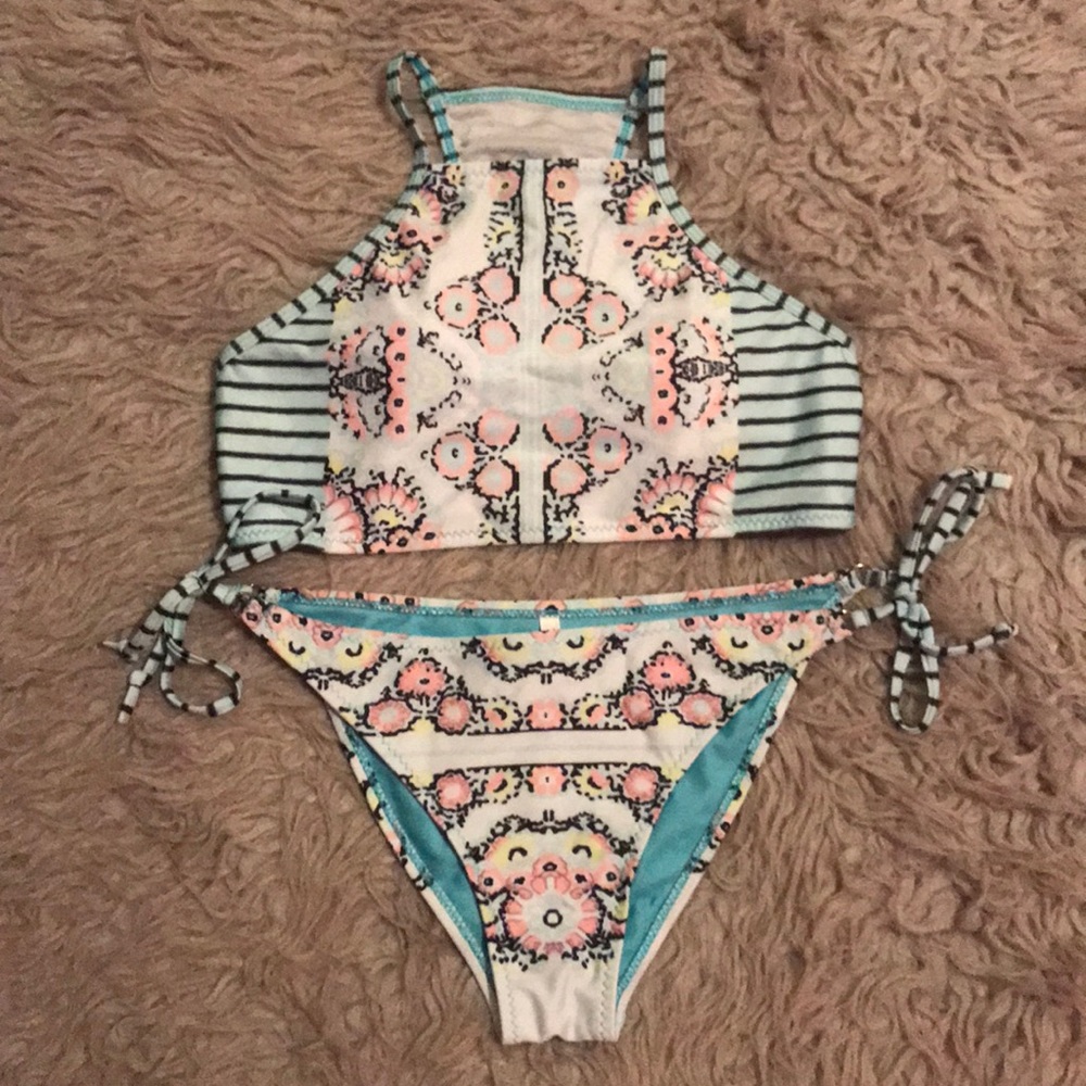 Adorable high neck bathing suit!